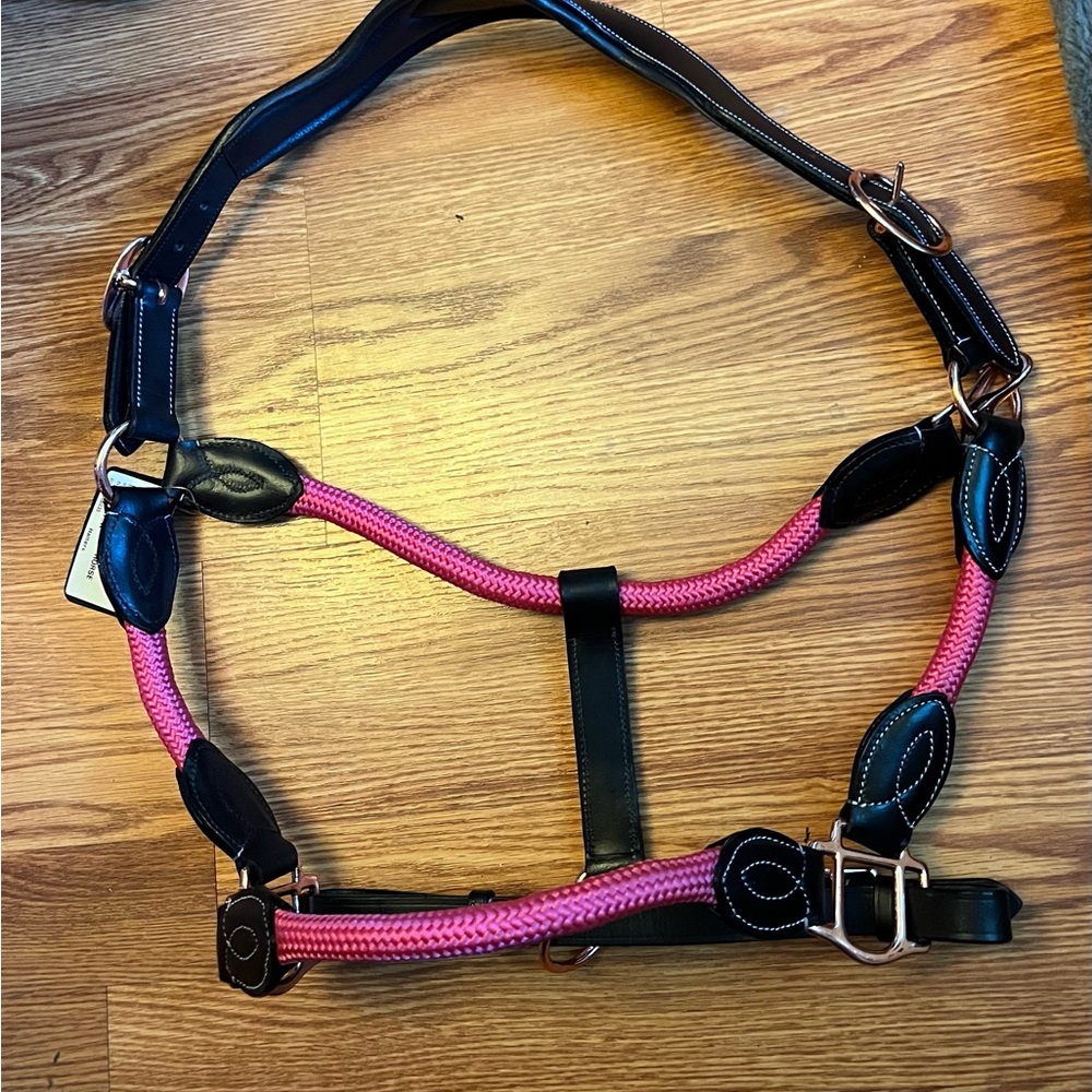 HDR leather rope halter